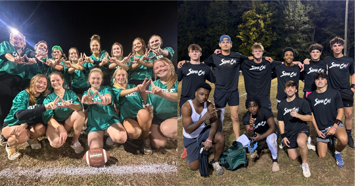 collage of flag football winners