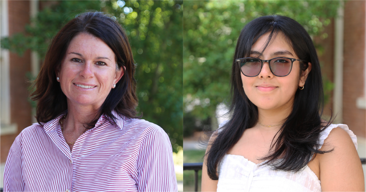 headshots of Leigh and Sophia