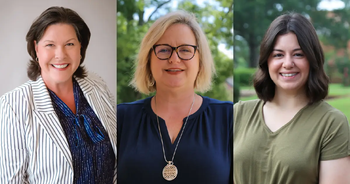 headshots of Angela Smith, Natasha Snider, and Krystal Whittaker