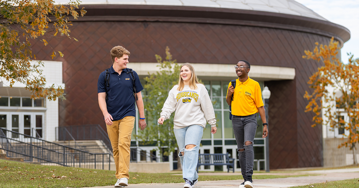 Students Walking on Campus