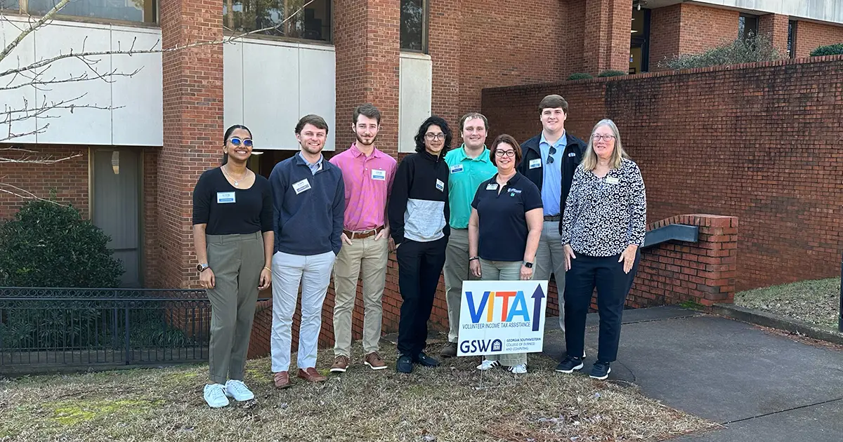 GSW Accounting Students with Sumter County Extension Service